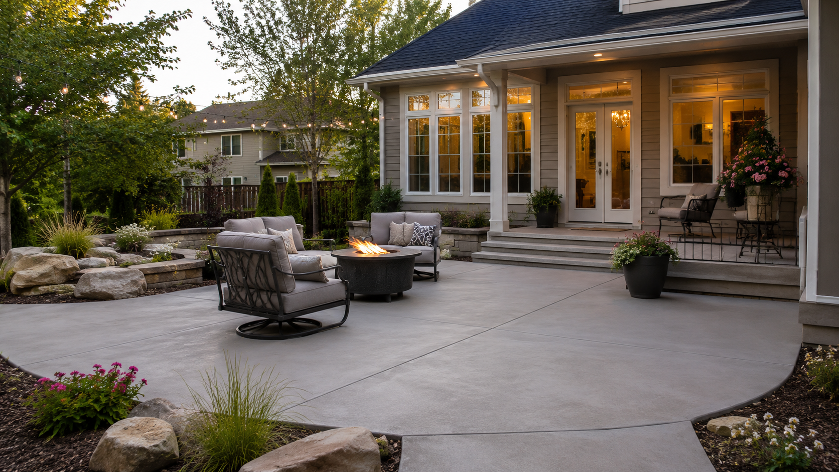Concrete patio pour, Kansas City metro